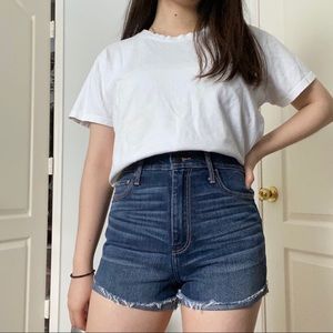 High-Waisted Jean Shorts